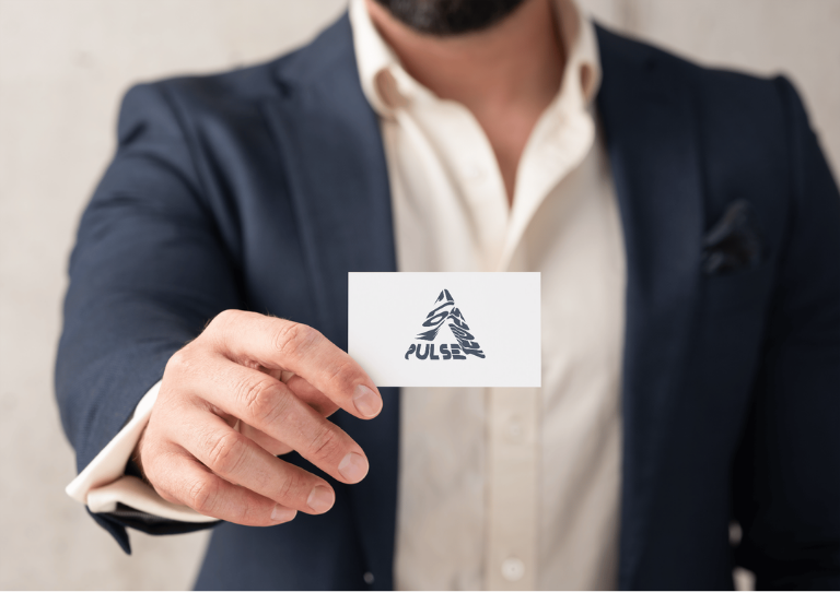 Pulse business card brand application