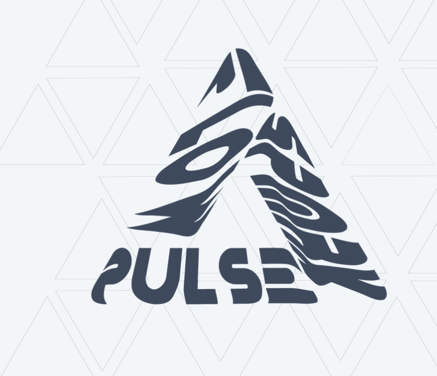 Pulse logo cover and pattern background