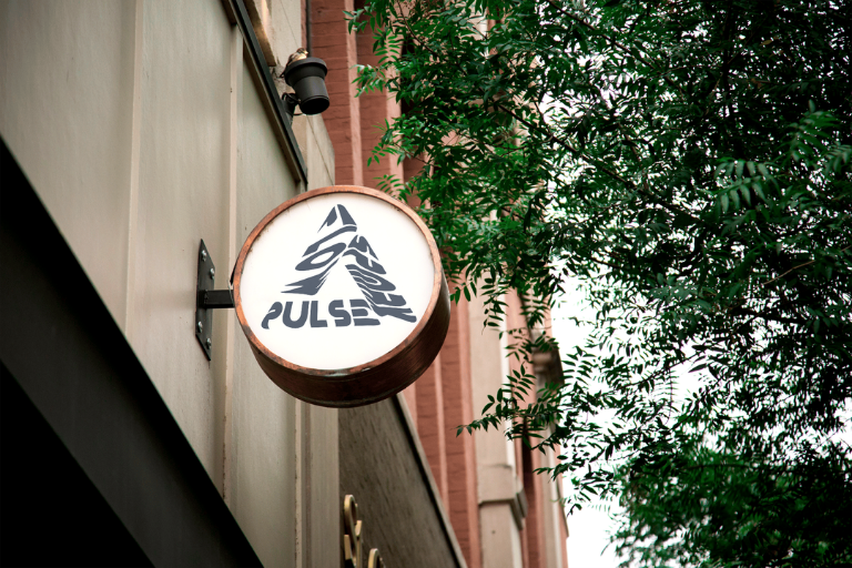 Pulse outdoor signage brand application