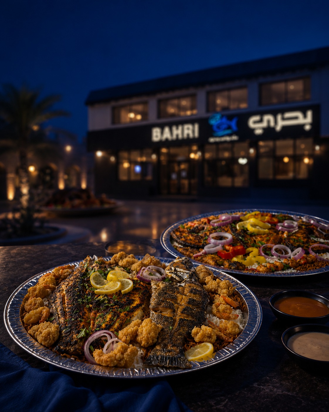 Bahri restaurant platter design